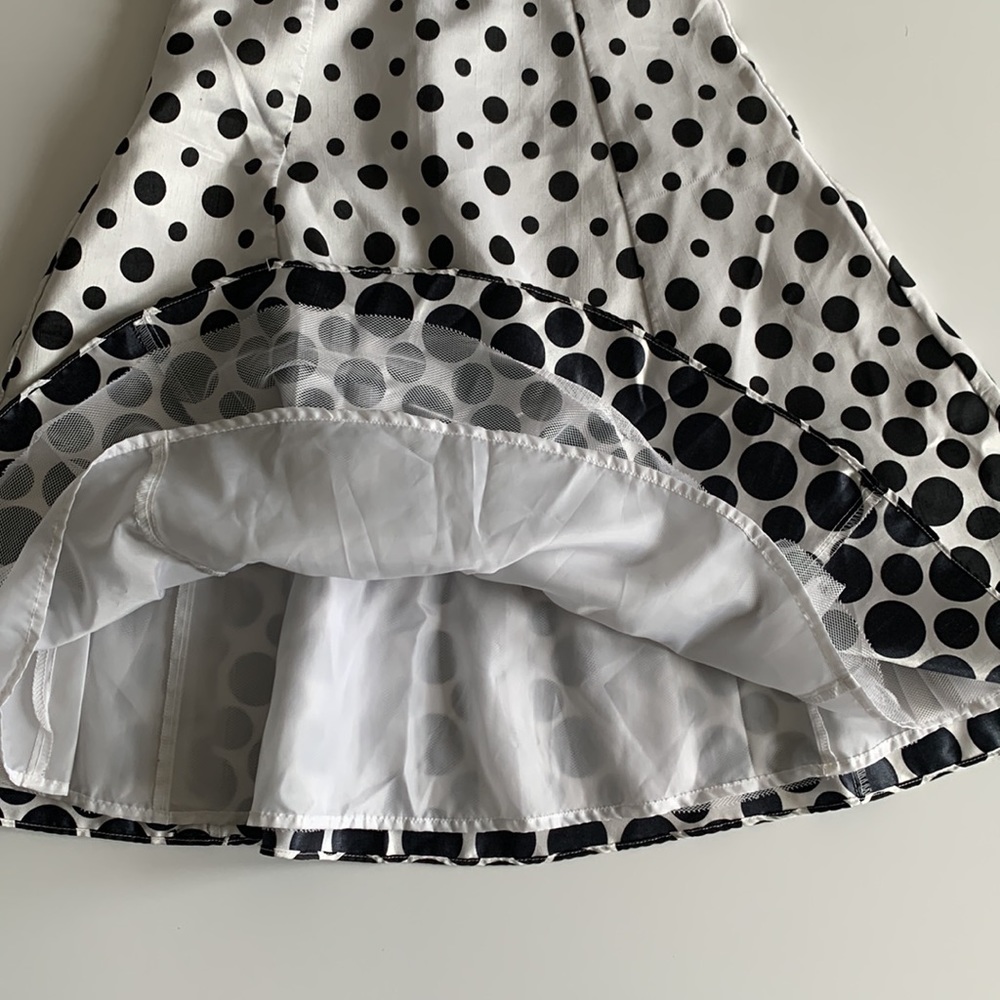 GIRLS POLKA DOT PARTY DRESS! - Picture 4 of 9